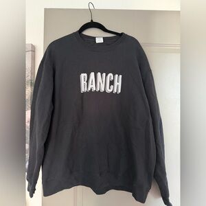 Gildan Black 'RANCH' Graphic Sweatshirt